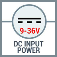 9-36V DC input power
